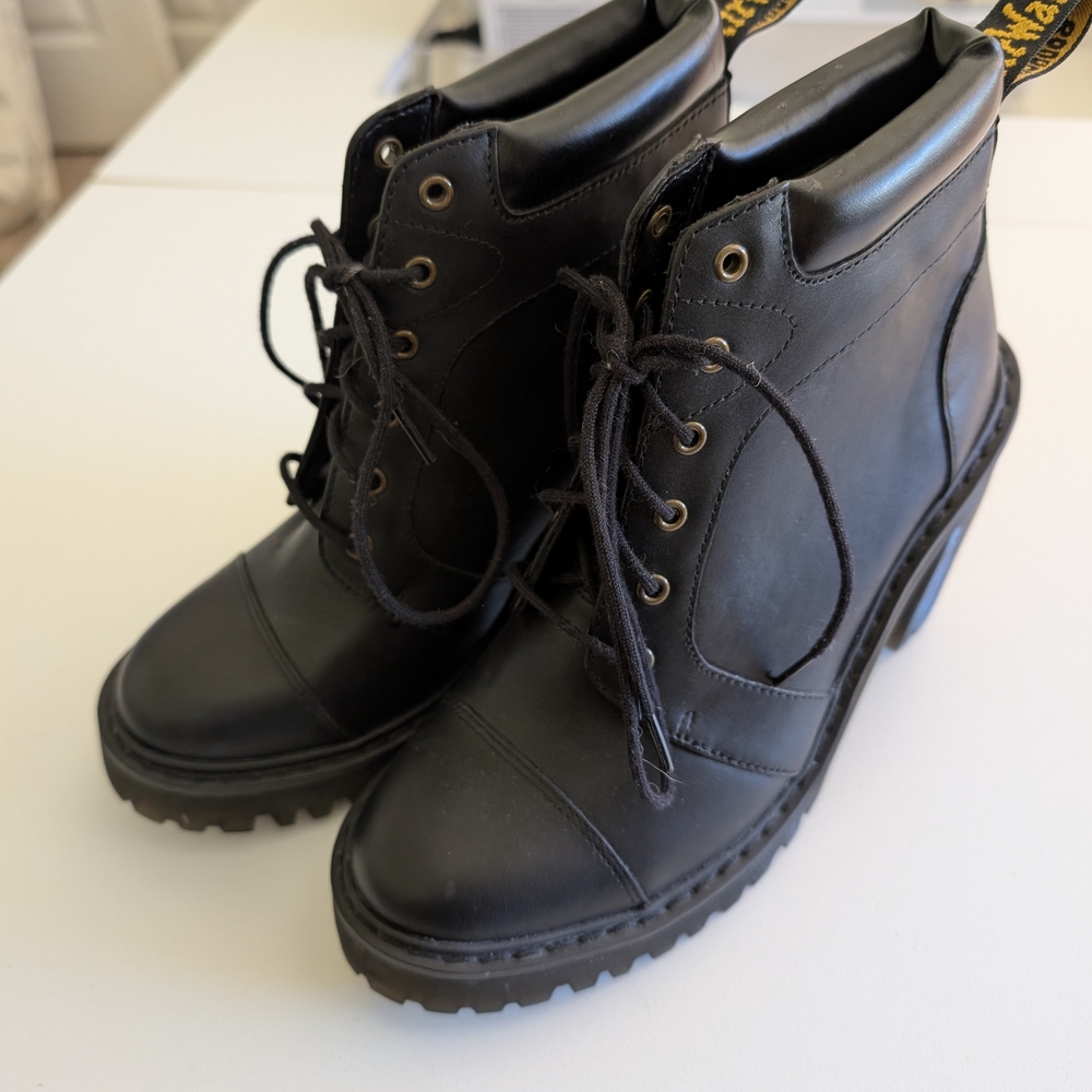 Dr. Martens Black Leather Boots